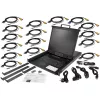 StarTech.com 16 Port Rackmount KVM Console w/ 6ft Cables - Integrated KVM Switch w/ 19 inch LCD Monitor - Fully Featured 1U LCD KVM Drawer- OSD KVM - Durable 50,000 MTBF - USB + VGA Support