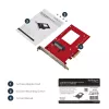 StarTech.com U.2 to PCIe Adapter for 2.5 inch U.2 NVMe SSD - SFF-8639 - x4 PCI Express 4.0