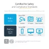 StarTech.com 3m CAT6a Ethernet Cable - 10 Gigabit Shielded Snagless RJ45 100W PoE Patch Cord - 10GbE STP Network Cable w/Strain Relief - Grey Individually Tested/Wiring is UL Certified/TIA