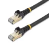 StarTech.com 3m CAT6a Ethernet Cable - 10 Gigabit Shielded Snagless RJ45 100W PoE Patch Cord - 10GbE STP Network Cable w/Strain Relief - Black Individually Tested/Wiring is UL Certified/TIA