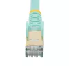 StarTech.com 3m CAT6a Ethernet Cable - 10 Gigabit Shielded Snagless RJ45 100W PoE Patch Cord - 10GbE STP Network Cable w/Strain Relief - Aqua Individually Tested/Wiring is UL Certified/TIA