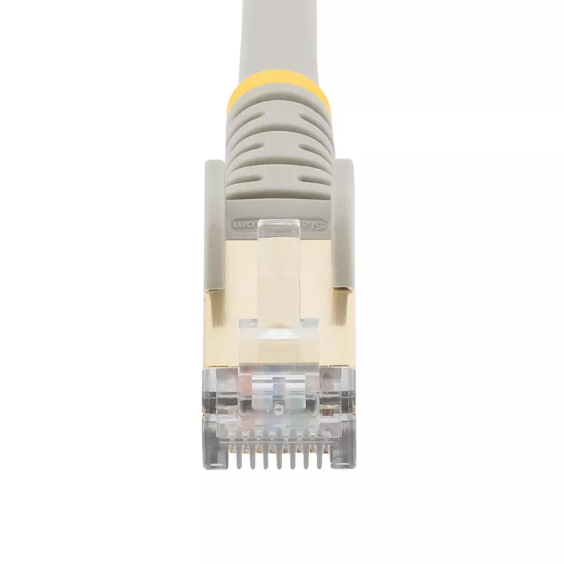 StarTech.com 2m CAT6a Ethernet Cable - 10 Gigabit Shielded Snagless RJ45 100W PoE Patch Cord - 10GbE STP Network Cable w/Strain Relief - Grey Individually Tested/Wiring is UL Certified/TIA