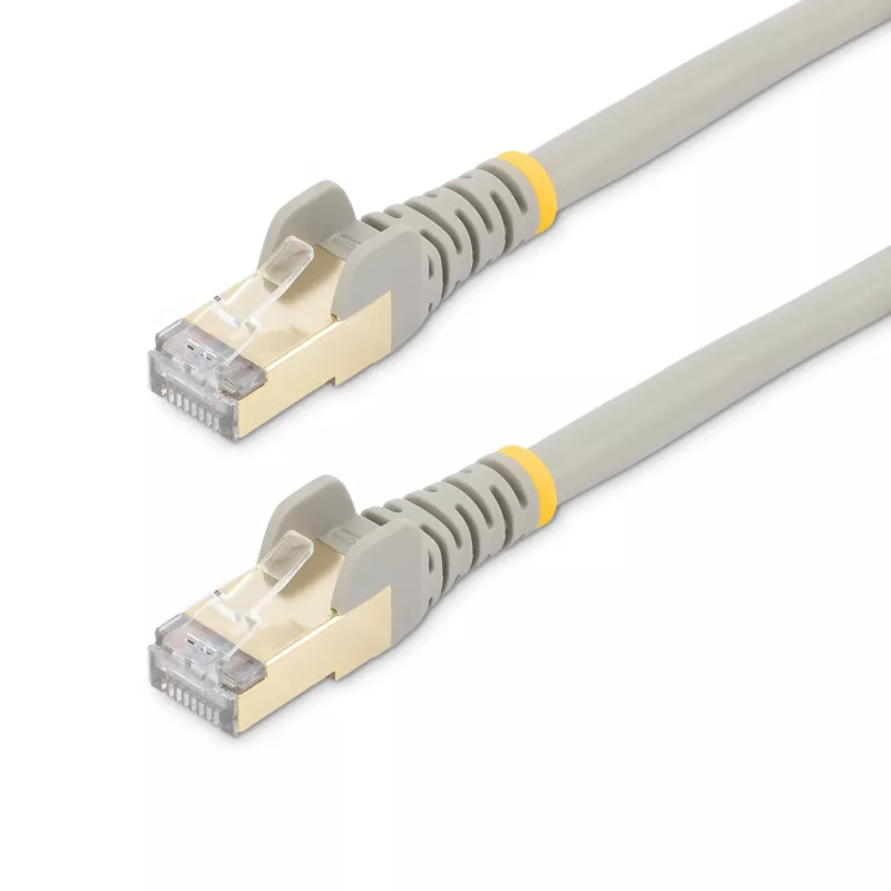 StarTech.com 2m CAT6a Ethernet Cable - 10 Gigabit Shielded Snagless RJ45 100W PoE Patch Cord - 10GbE STP Network Cable w/Strain Relief - Grey Individually Tested/Wiring is UL Certified/TIA