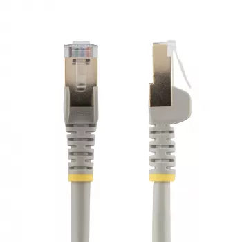 StarTech.com 0.50m CAT6a Ethernet Cable - 10 Gigabit Shielded Snagless RJ45 100W PoE Patch Cord - 10GbE STP Network Cable w/Strain Relief - Grey Individually Tested/Wiring is UL Certified/TIA