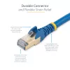 StarTech.com 0.50m CAT6a Ethernet Cable - 10 Gigabit Shielded Snagless RJ45 100W PoE Patch Cord - 10GbE STP Network Cable w/Strain Relief - Blue Individually Tested/Wiring is UL Certified/TIA