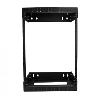 StarTech.com 15U 19 inch Wall Mount Network Rack - Adjustable Depth 12-20 inch 2 Post Open Frame Server Room Rack for AV/Data/ IT Communication/Computer Equipment/Switch w/Cage Nuts & Screws