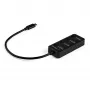 StarTech.com 4 Port USB C Hub - USB-C to 4x USB 3.0 Type-A Ports with Individual On/Off Port Switches - SuperSpeed 5Gbps USB 3.1/3.2 Gen 1 - USB Bus Powered - Portable - 25cm Attached Cable~4 Port USB C Hub - USB-C to 4x USB 3.0 Type-A Ports with Individual On/Off Port Switches - SuperSpeed USB 3.2 Gen 1 (5Gbps) - USB Bus Powered - Portable - 10 inch Attached Cable