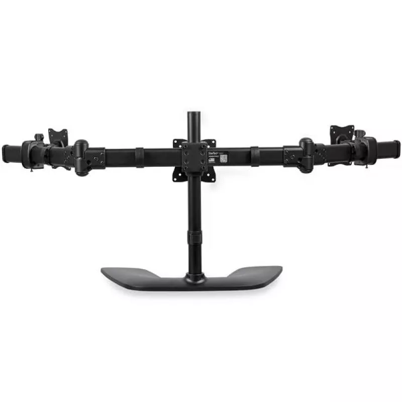 StarTech.com Triple-Monitor Desktop Stand - Articulating, Clamp, 24 kg, 33 cm (13 inch), 68.6 cm (27 inch), 100 x 100 mm, Black