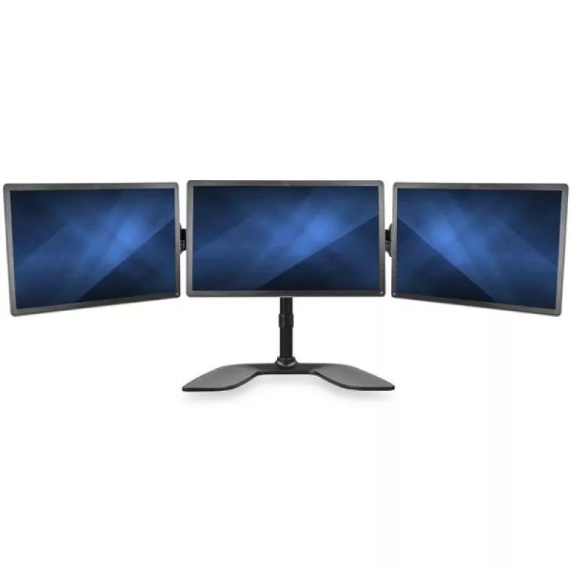 StarTech.com Triple-Monitor Desktop Stand - Articulating, Clamp, 24 kg, 33 cm (13 inch), 68.6 cm (27 inch), 100 x 100 mm, Black