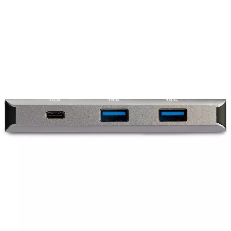 StarTech.com 3 Port USB C Hub with Gigabit Ethernet RJ45 GbE Port - 2x USB-A, 1x USB-C - SuperSpeed 10Gbps USB 3.1/3.2 Gen 2 Type C Hub Adapter - USB Bus Powered - Aluminum - Works w/TB3~3 Port USB C Hub with Gigabit Ethernet RJ45 GbE Port - 2x USB-A, 1x USB-C - SuperSpeed 10Gbps USB 3.2 Gen 2 Type C Hub Adapter - USB Bus Powered - Aluminum - Works w/TB3