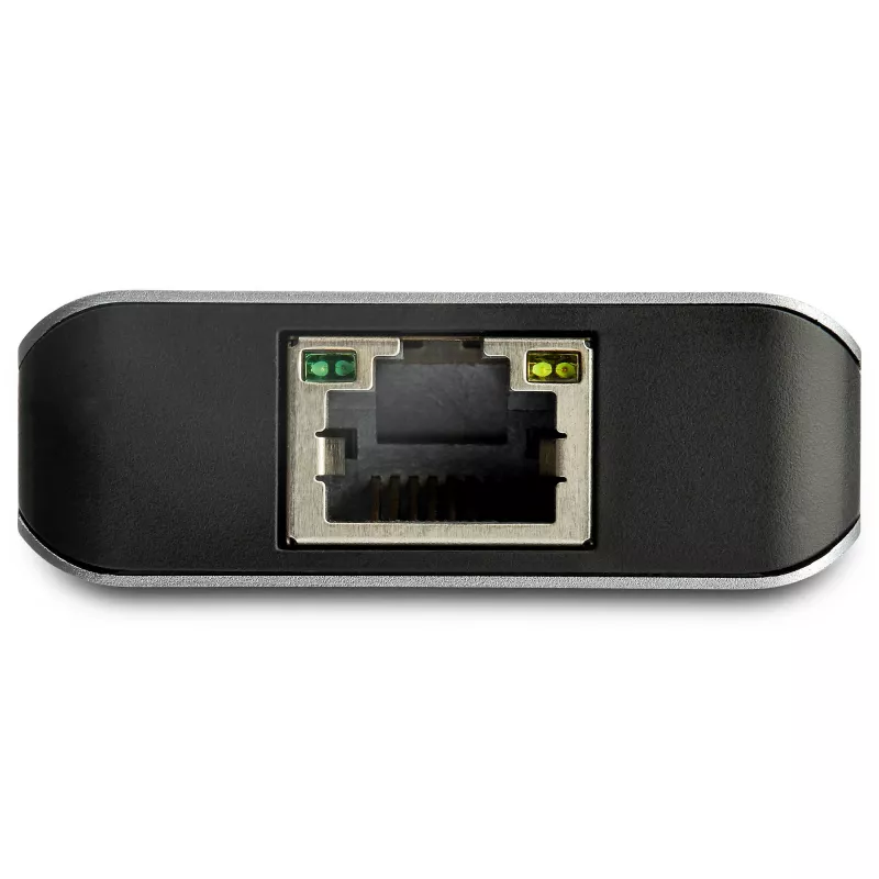 StarTech.com 3 Port USB C Hub with Gigabit Ethernet RJ45 GbE Port - 2x USB-A, 1x USB-C - SuperSpeed 10Gbps USB 3.1/3.2 Gen 2 Type C Hub Adapter - USB Bus Powered - Aluminum - Works w/TB3~3 Port USB C Hub with Gigabit Ethernet RJ45 GbE Port - 2x USB-A, 1x USB-C - SuperSpeed 10Gbps USB 3.2 Gen 2 Type C Hub Adapter - USB Bus Powered - Aluminum - Works w/TB3