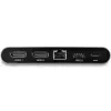 StarTech.com USB C Dock - 4K Dual Monitor DisplayPort - Mini Laptop Docking Station - 100W Power Delivery Passthrough - GbE, 2-Port USB-A Hub - USB Type-C Multiport Adapter - 3.3' Cable