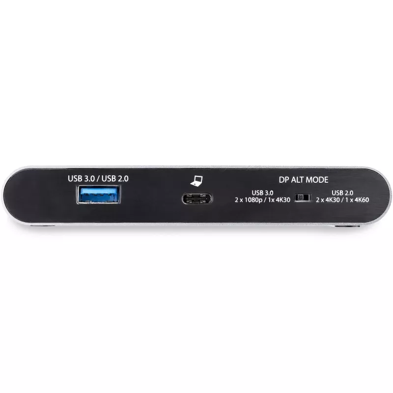 StarTech.com USB C Dock - 4K Dual Monitor DisplayPort - Mini Laptop Docking Station - 100W Power Delivery Passthrough - GbE, 2-Port USB-A Hub - USB Type-C Multiport Adapter - 3.3' Cable