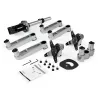 StarTech.com Desk Mount Dual Monitor Arm - Premium Articulating Monitor Arm - up to 30” VESA Mount Displays - Height Adjustable Monitor Mount - Rotate/Tilt/Swivel - Clamp/Grommet - Silver