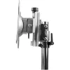 StarTech.com Dual Monitor Stand - Ergonomic Free Standing Dual Monitor Desktop Stand for two 24 inch VESA Mount Displays - Synchronized Height Adjustable - Double Monitor Pole Mount - Silver