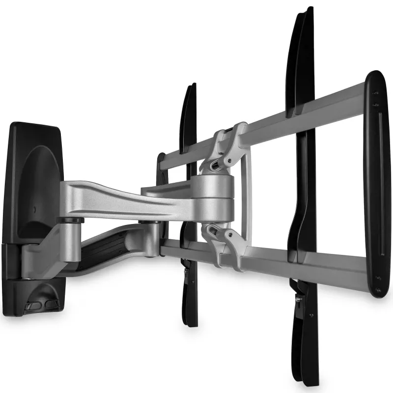 StarTech.com Full Motion TV Wall Mount - Heavy Duty Articulating TV Wall Mount Bracket for 32 inch to 75 inch (165lb/75kg) VESA Display - Universal Adjustable Tilt/Swivel Flat Screen Arm - Silver