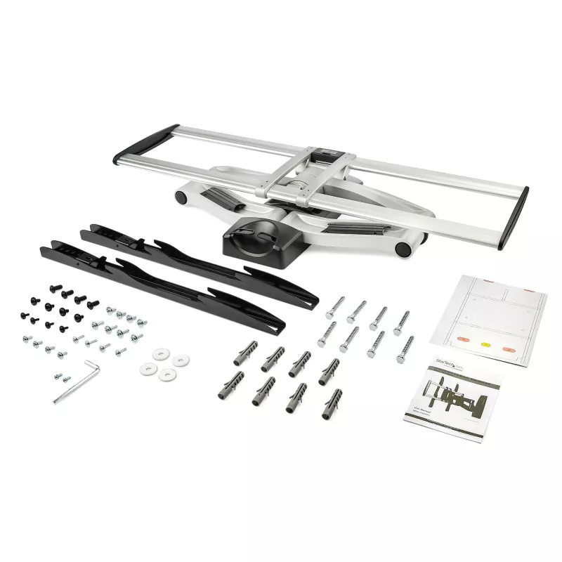 StarTech.com Full Motion TV Wall Mount - Heavy Duty Articulating TV Wall Mount Bracket for 32 inch to 75 inch (165lb/75kg) VESA Display - Universal Adjustable Tilt/Swivel Flat Screen Arm - Silver