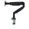StarTech.com Desk Mount Monitor Arm - Heavy Duty Ergonomic VESA Monitor Arm - Single 9kg Display - Full Motion, Height Adjustable, Articulating - Aluminum - C-Clamp/Grommet- Black