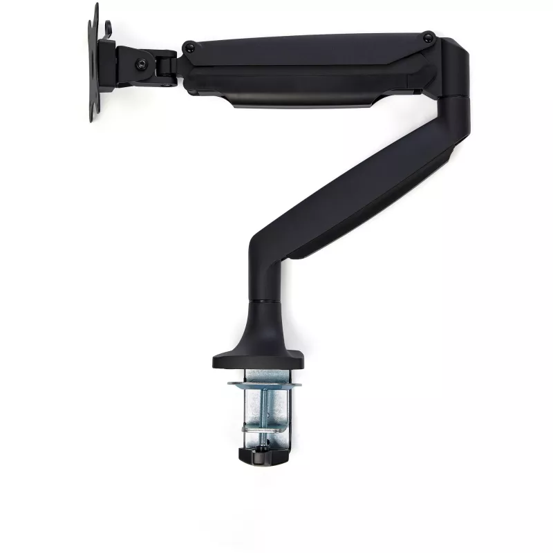 StarTech.com Desk Mount Monitor Arm - Heavy Duty Ergonomic VESA Monitor Arm - Single 9kg Display - Full Motion, Height Adjustable, Articulating - Aluminum - C-Clamp/Grommet- Black