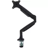 StarTech.com Desk Mount Monitor Arm - Heavy Duty Ergonomic VESA Monitor Arm - Single 9kg Display - Full Motion, Height Adjustable, Articulating - Aluminum - C-Clamp/Grommet- Black