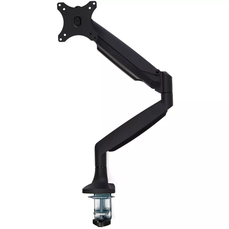 StarTech.com Desk Mount Monitor Arm - Heavy Duty Ergonomic VESA Monitor Arm - Single 9kg Display - Full Motion, Height Adjustable, Articulating - Aluminum - C-Clamp/Grommet- Black