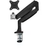 StarTech.com Desk Mount Monitor Arm - Heavy Duty Ergonomic VESA Monitor Arm - Single 9kg Display - Full Motion, Height Adjustable, Articulating - Aluminum - C-Clamp/Grommet- Black