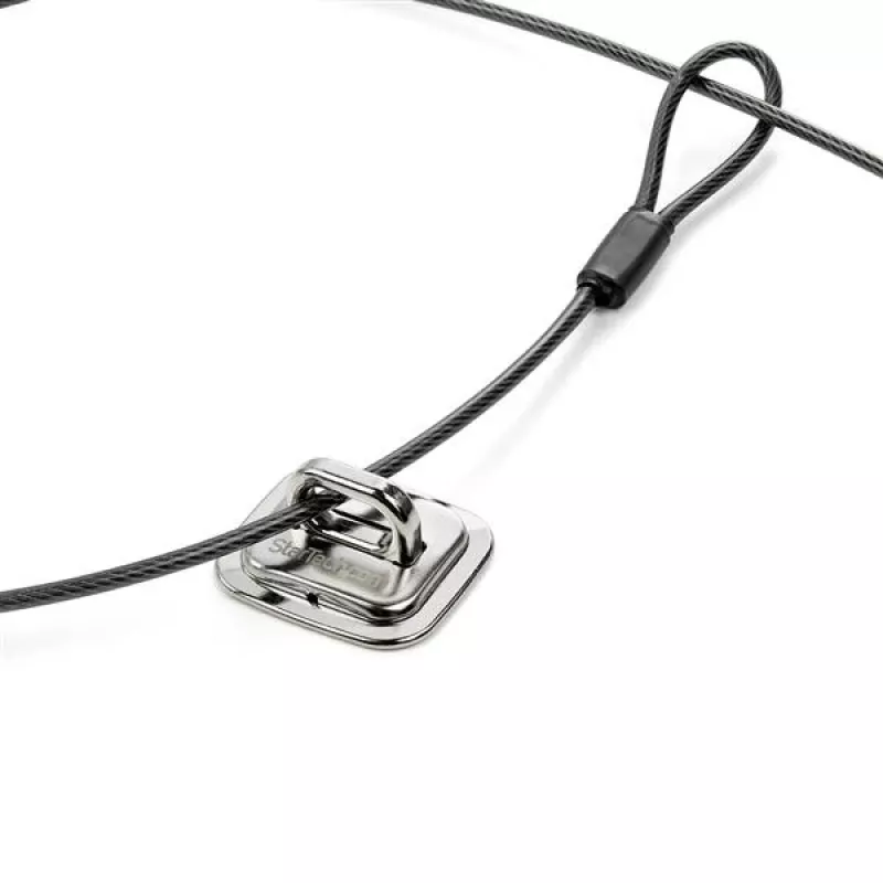 StarTech.com Laptop Cable Lock Anchor - Zinc Alloy, Anchor, Silver, 1 pc(s), Steel, 44 mm, 45.8 mm