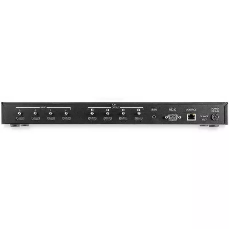 StarTech.com 4x4 HDMI Matrix Switch with Audio and Ethernet Control - 4K 60Hz