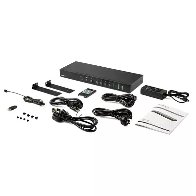 StarTech.com 4x4 HDMI Matrix Switch with Audio and Ethernet Control - 4K 60Hz