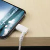 StarTech.com 3ft (1m) Durable USB A to Lightning Cable - White 90° Right Angled Heavy Duty Rugged Aramid Fiber USB Type A to Lightning Charging/Sync Cord - Apple MFi Certified - iPhone