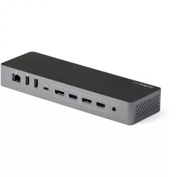 StarTech.com USB C Docking Station for Macbook Pro/Air-M1/M2/M3/M4, Thunderbolt Compatible, HDMI/DisplayPort, Dual 4K 60Hz/Single 8K, USB Type-C Laptop Dock, 96W Power Delivery, USB 10Gbps