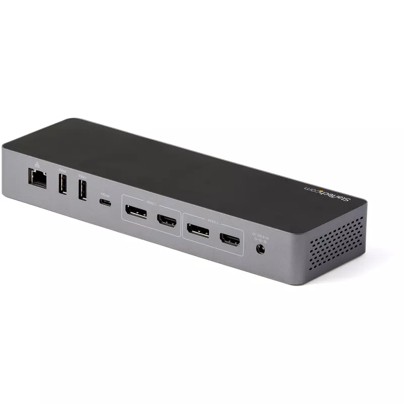 StarTech.com USB C Docking Station for Macbook Pro/Air-M1/M2/M3/M4, Thunderbolt Compatible, HDMI/DisplayPort, Dual 4K 60Hz/Single 8K, USB Type-C Laptop Dock, 96W Power Delivery, USB 10Gbps