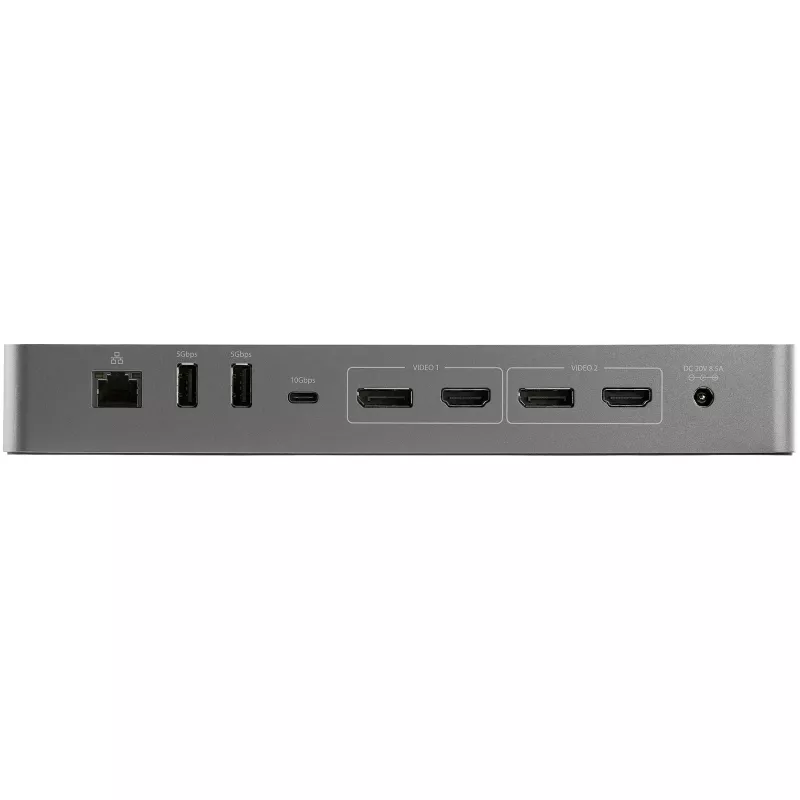 StarTech.com USB C Docking Station for Macbook Pro/Air-M1/M2/M3/M4, Thunderbolt Compatible, HDMI/DisplayPort, Dual 4K 60Hz/Single 8K, USB Type-C Laptop Dock, 96W Power Delivery, USB 10Gbps