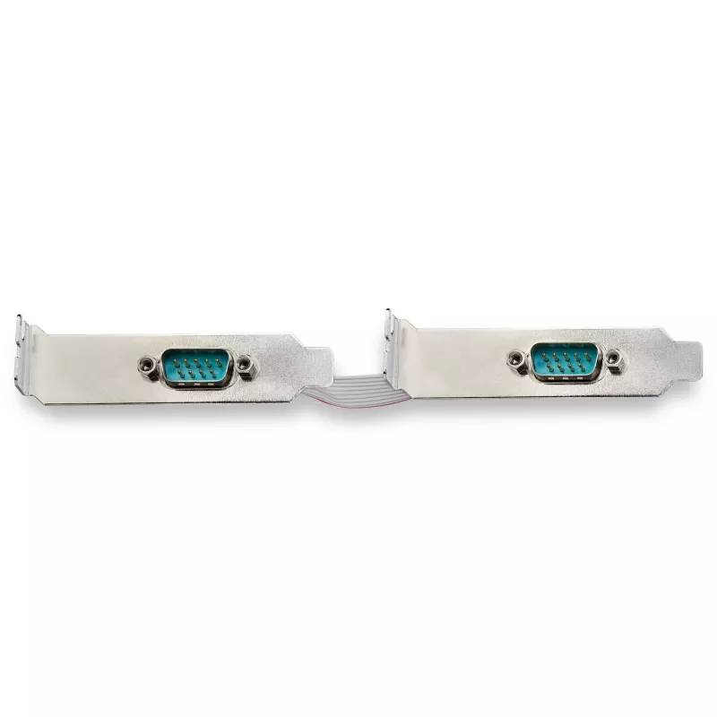 StarTech.com 2-port PCI Express RS232 Serial Adapter Card - PCIe RS232 Serial Host Controller Card - PCIe to Serial DB9 - 16950 UART - Low Profile Expansion Card - Windows & Linux