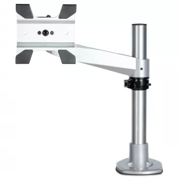 StarTech.com Desk Mount Monitor Arm - VESA or Apple iMac/Thunderbolt or Ultrawide Display up to 14kg - Articulating Height Adjustable Single Desktop Monitor Pole Mount - Clamp/Grommet