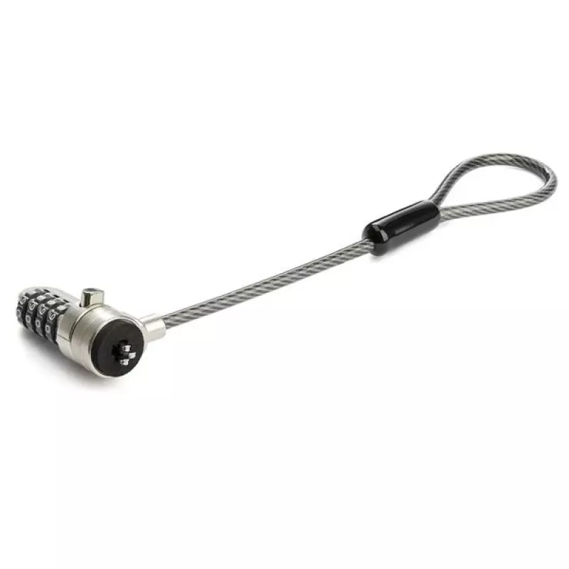 StarTech.com Universal Laptop Cable Lock Expansion Loop - 6” (15cm) Anti Theft 4-Digit Combination K-Slot Lock - Computer Security Cable to Create Twin/Multi-Head Lock for Multiple Devices