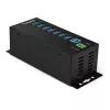 StarTech.com 7-Port USB 3.0 Hub with Power Adapter - Metal Industrial USB-A Hub with ESD & 350W Surge Protection - Din/Wall/Desk Mountable - High Speed USB 3.2 Gen 1 (5Gbps) Hub - TAA