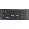 StarTech.com 2 Port Dual Monitor HDMI KVM Switch - 4K 60Hz Ultra HD HDR - Desktop 4K HDMI 2.0 KVM Switch with 2 Port USB 3.0 Hub (5Gbps) & 4x USB 2.0 HID, Audio - Hotkey Switching - TAA