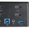 StarTech.com 2 Port Dual Monitor HDMI KVM Switch - 4K 60Hz Ultra HD HDR - Desktop 4K HDMI 2.0 KVM Switch with 2 Port USB 3.0 Hub (5Gbps) & 4x USB 2.0 HID, Audio - Hotkey Switching - TAA