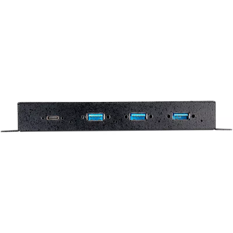 StarTech.com 4 Port USB C Hub 10Gbps - Metal Industrial USB Type-C Hub w/ 3xUSB-A & 1xUSB-C - ESD & Surge Protection - USB-C or USB-A Host - Self-Powered Mountable USB 3.2/3.1 Gen 2 Hub~4-Port USB C Hub 10Gbps - Metal Industrial USB Type-C Hub w/ 3xUSB-A & 1xUSB-C - ESD & Surge Protection - USB-C or USB-A Host - Self-Powered Mountable USB 3.2 Gen 2 Hub