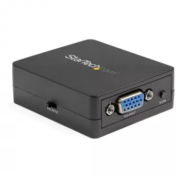 StarTech.com VGA to RCA and S-Video Converter - USB Power, Active video converter, Black, CE, FCC, REACH, 1920 x 1080 pixels, 640 x 480,1920 x 1080 pixels, 60 Hz