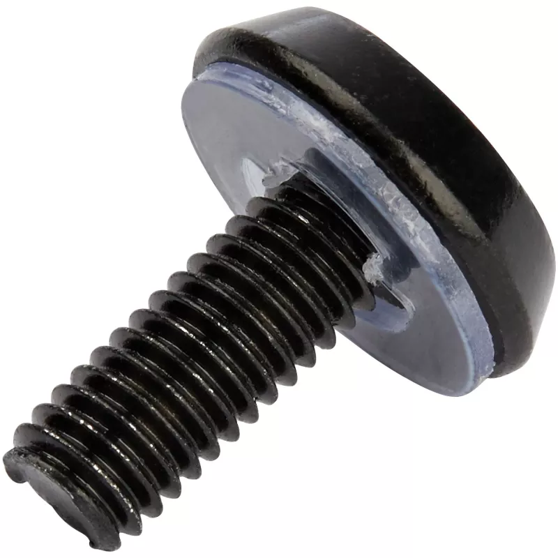 StarTech.com 50 Pack 10-32 Server Rack Cage Nuts and Screws w/Washers - Rack Mount Hardware Kit - Network/IT Equipment Cabinet Clip/Captive Nuts & Bolts for Square Holes - Black - TAA
