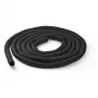 StarTech.com 15' (4.6m) Cable Management Sleeve - Flexible Coiled Cable Wrap - 1.0-1.5 inch dia. Expandable Sleeve - Polyester Cord Manager/Protector/Concealer - Black Trimmable Cable Organizer