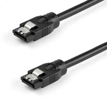 StarTech.com 0.6 m Round SATA Cable, 0.6 m, SATA III, SATA 7-pin, SATA 7-pin, Male/Male, Black