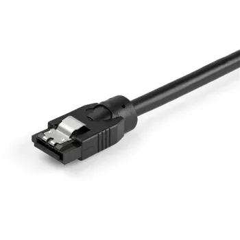 StarTech.com 0.6 m Round SATA Cable, 0.6 m, SATA III, SATA 7-pin, SATA 7-pin, Male/Male, Black