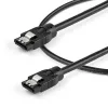StarTech.com 0.3 m Round SATA Cable, 0.3 m, SATA III, SATA 7-pin, SATA 7-pin, Male/Male, Black