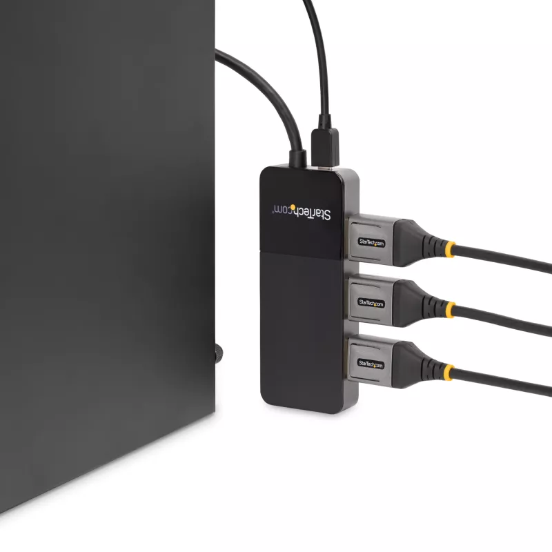 StarTech.com 3 Port Multi Monitor Adapter - DisplayPort 1.4 to 3x 4K DisplayPort Video Splitter - Dual or Triple 4K - Laptop/Desktop DisplayPort MST Hub for Multiple Monitors - For Windows PCs Only