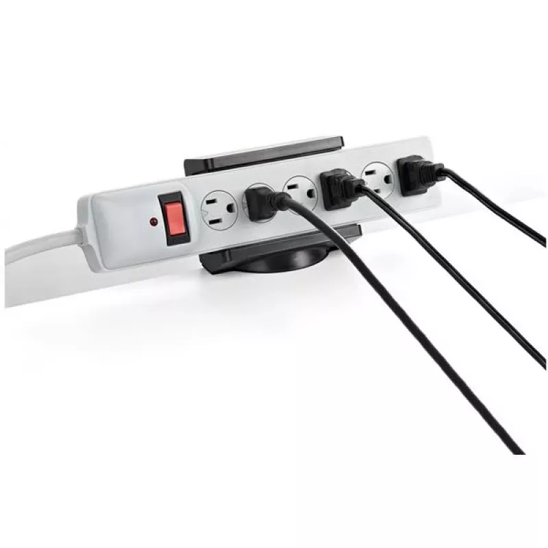StarTech.com Universal Power Strip Desk Mount - Adjustable - Table Clamp Power Strip Holder