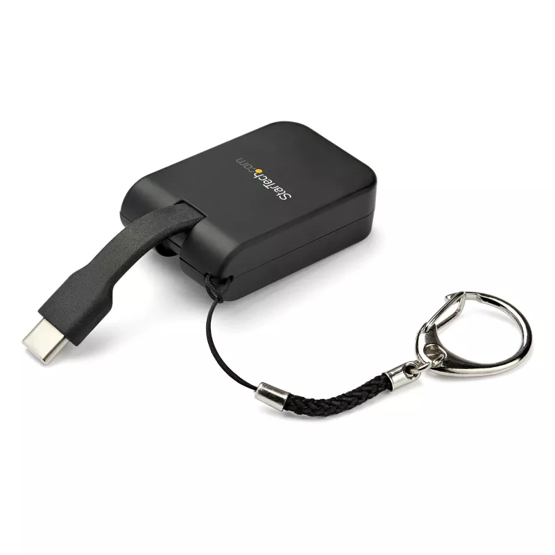 StarTech.com Compact USB C to HDMI Adapter - 4K 30Hz USB Type-C to HDMI Video Display Converter with Keychain Ring - USB-C DP Alt Mode to HDMI Monitor Dongle - Thunderbolt 3 Compatible