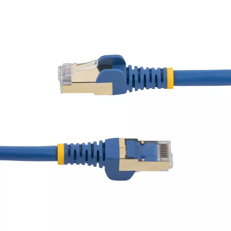 StarTech.com 7,5m CAT6a Ethernet Cable - 10 Gigabit Shielded Snagless RJ45 100W PoE Patch Cord - 10GbE STP Network Cable w/Strain Relief - Blue Individually Tested/Wiring is UL Certified/TIA